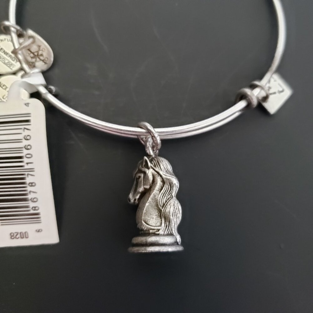 NWT ALEX AND ANI "THE KNIGHT" BRACELET Chess Horse 750 - Picture 4 of 5